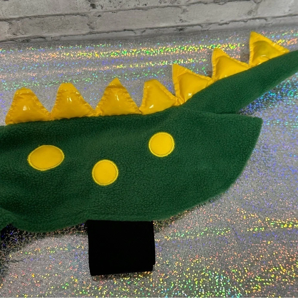 Dinosaur Size SM Dog Pet Costume Halloween Green Yellow Monster Dino